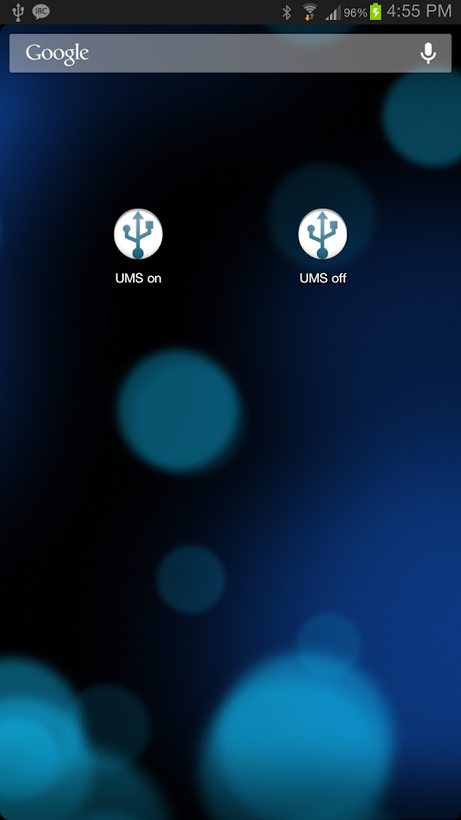   SG USB Mass Storage Enabler – zrzut ekranu 