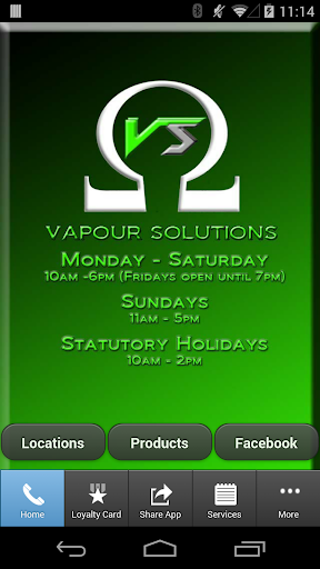 Vapour Solutions App