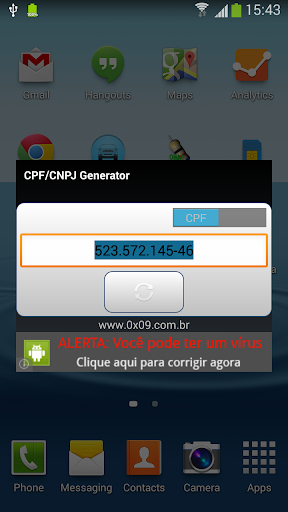 Gerador de CPF CNPJ