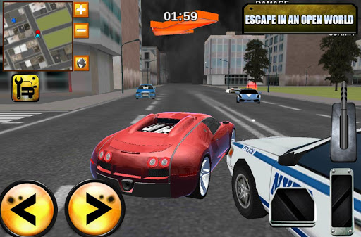 疯狂的司机大佬市3D police chase game