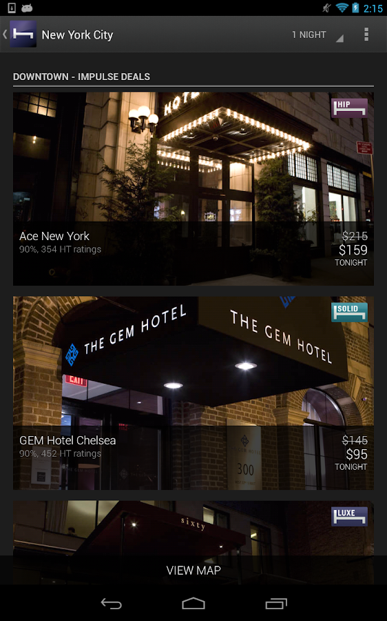 Hotel Tonight screenshot