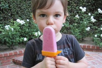 Raspberry Frozen Yogurt Pops