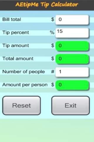 AE tip calculator AEtipMe