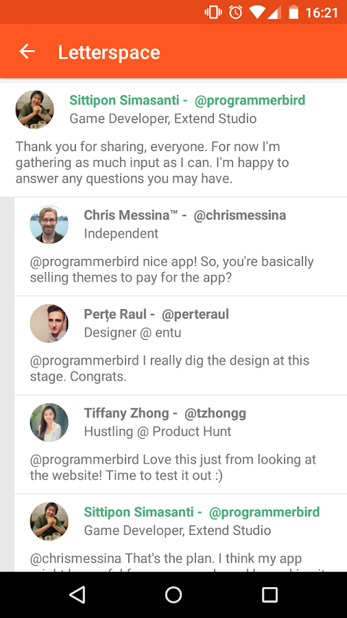    Jager for Product Hunt- screenshot  