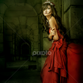 Woman in Red by EG Giwangkara S . - People Fashion