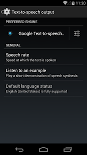 Google Text-to-Speech - screenshot thumbnail