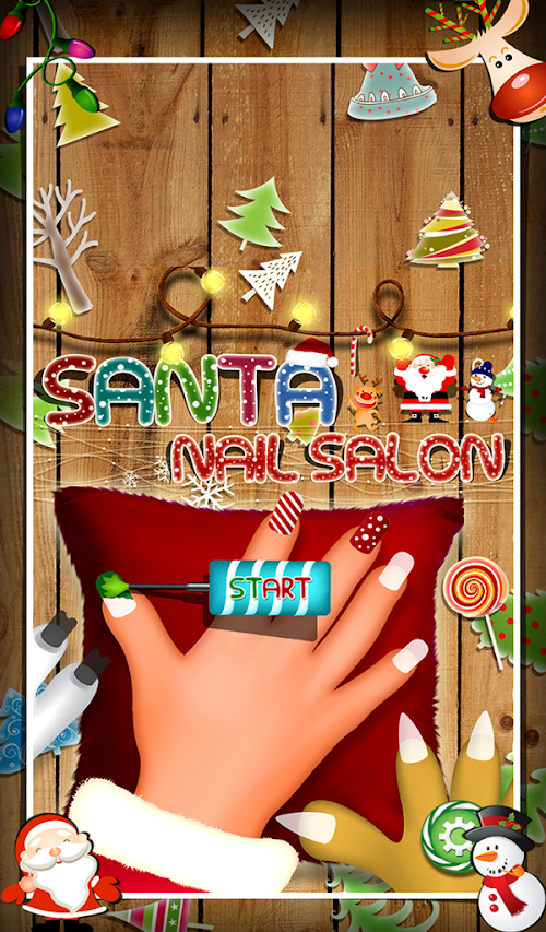 Android application Santa Nail Salon - Kids Game screenshort