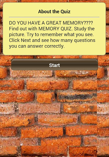 Memory Quiz