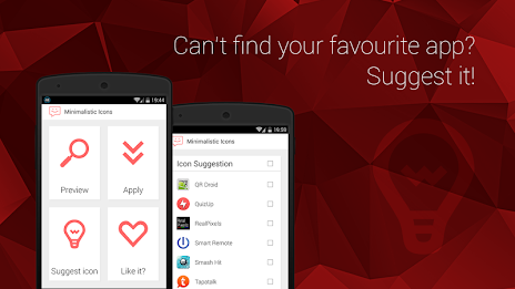 Minimalistic Icons | Red poster 5