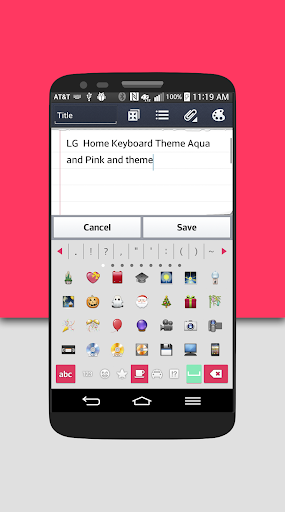 【免費個人化App】AquaPink Keyboard Theme LGHOME-APP點子