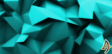 Polygons Teal Xperien Theme APK