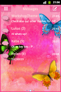 GO SMS Pro Theme Pink Nice Buy