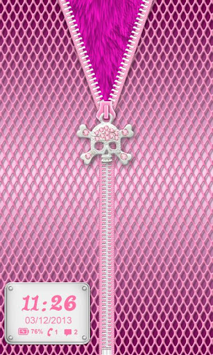 【免費個人化App】★ Pink Zipper Punk Theme ★-APP點子