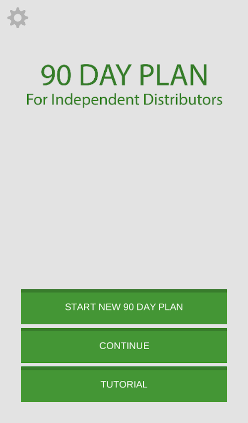 Android application 90 Day Plan screenshort