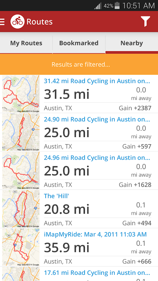 Map My Ride+ GPS Cycling - screenshot