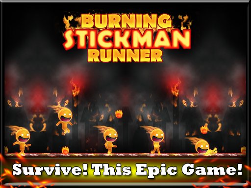 【免費冒險App】Burning Stickman runner PRO-APP點子