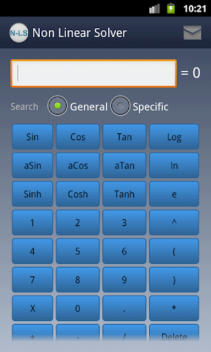 Non Linear Equation Solver