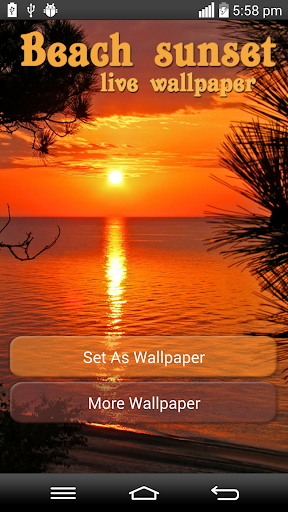 Beach Sunset Live Wallpaper