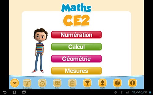 Android application ExoNathan Maths CE2 screenshot
