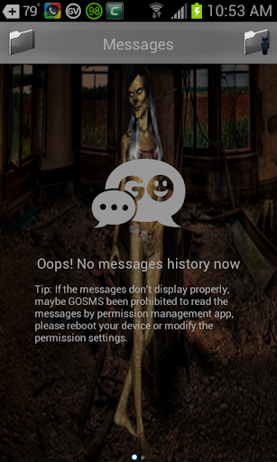 3D Hag Woman Go SMS Pro Theme