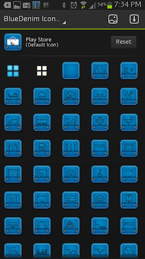 ICON SET BlueDenim