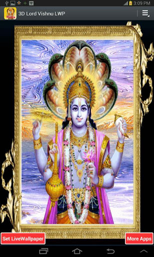 3D Lord Vishnu Live Wallpaper