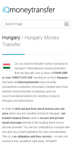 Hungary Transfer HUF