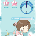 폰꾸미기 Lovely girl logo