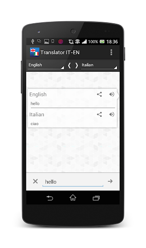 Italian-English translator