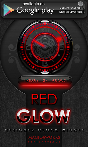 【免費生活App】Poweramp Widget Red Glow Magic-APP點子