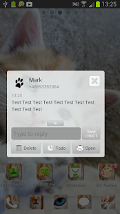 Free Download Sweet Kitty Theme for GO SMS APK