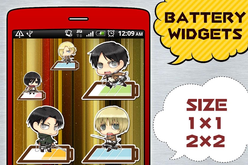 Attack on Titan Battery Screen 2