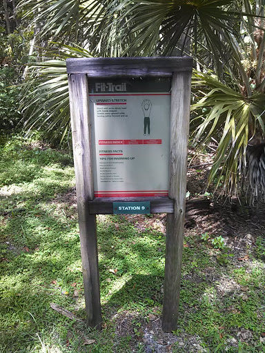 Fit Trail Station 9 Sign