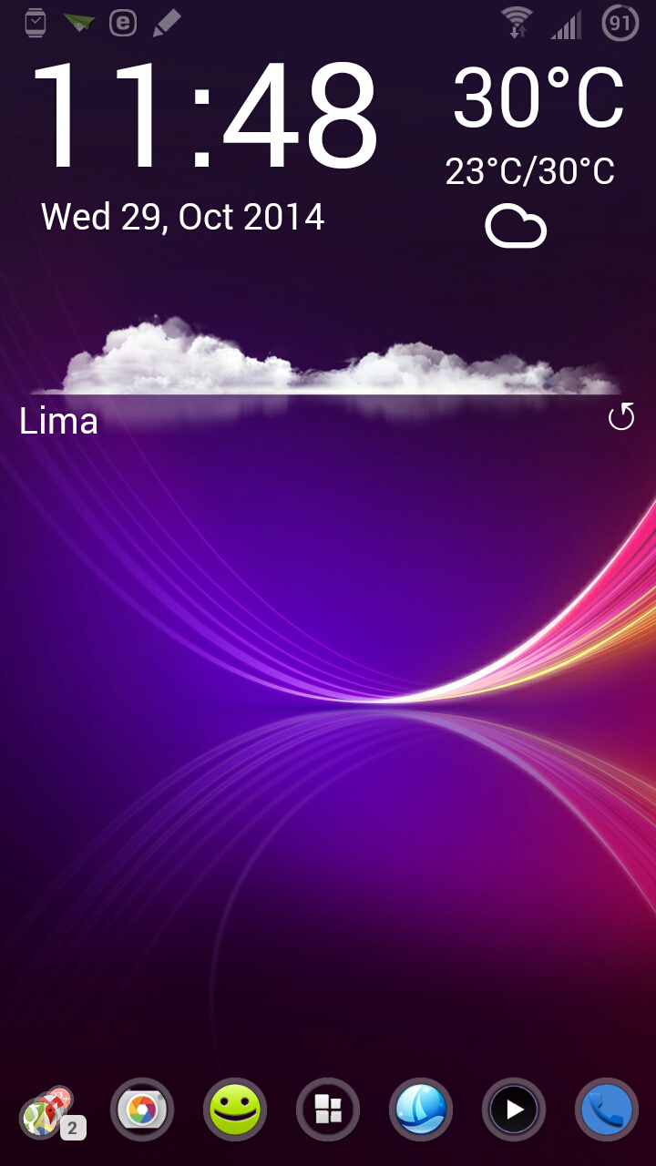 LG G Flex Widget For Zooper Screen 3