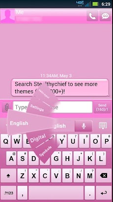 GO Keyboard Pink Themeのおすすめ画像2