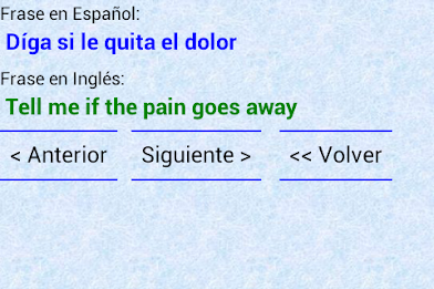 Spanish-English medical phrases poster 12