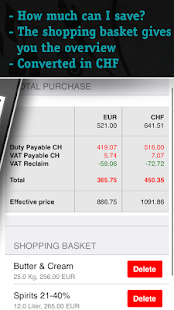 Swiss Customs &amp; VAT Screen 2