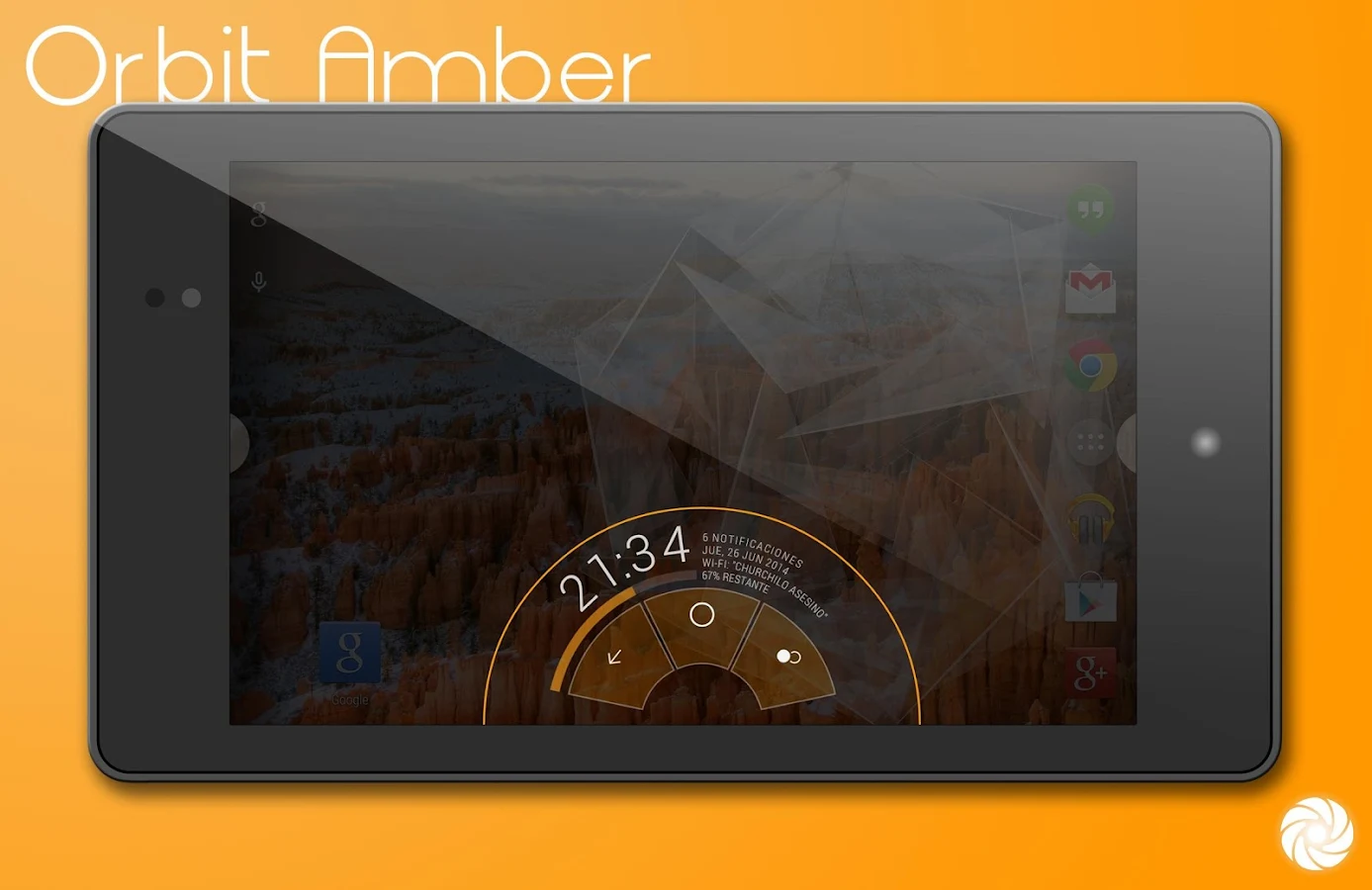 Orbit Amber Theme - CM11/PA - screenshot