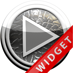 Poweramp Widget Grey Leather logo