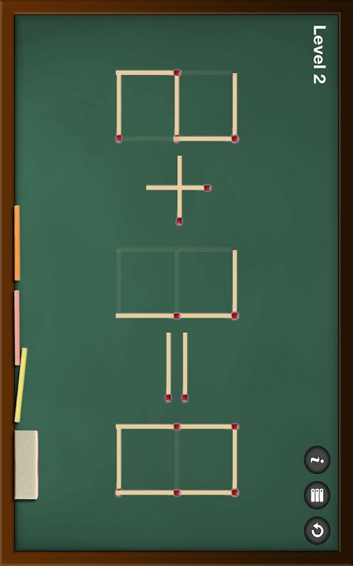 Android application Matchstick Puzzle screenshort
