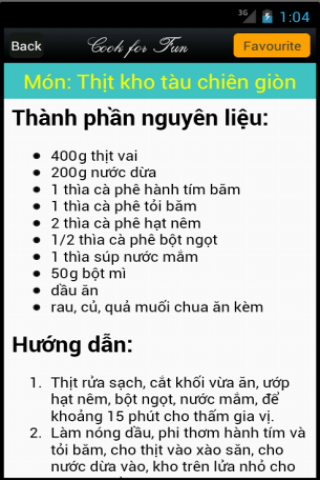 【免費健康App】mon an - nau an, cách nấu ăn-APP點子