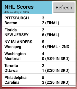 Sports Scores Widget screenshot 3