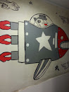 Timbre Spaceship Mural