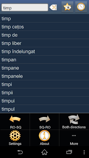 Romanian Albanian dictionary