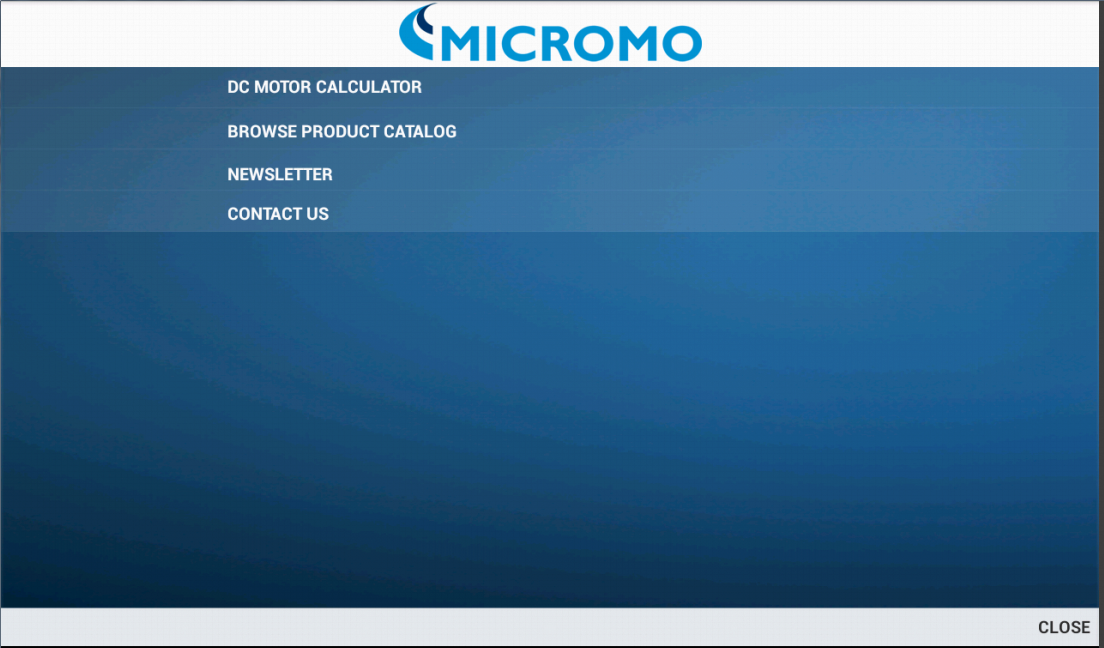    MICROMO "MOTION" Calculator- screenshot  