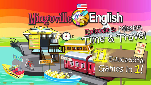 儿童英语 5:Mingoville中的'时间和旅行'