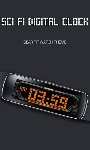 【免費個人化App】3D Sci Fi Clock For Gear Fit-APP點子