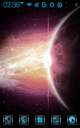 Galaxy Atom theme poster 1