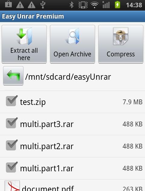 Easy Unrar, Unzip & Zip