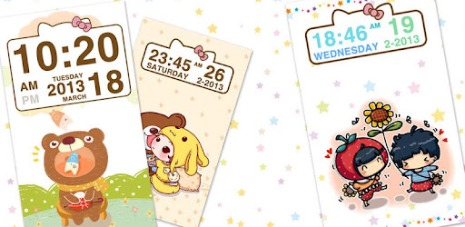Cute Kitty clock Widget -  apk apps